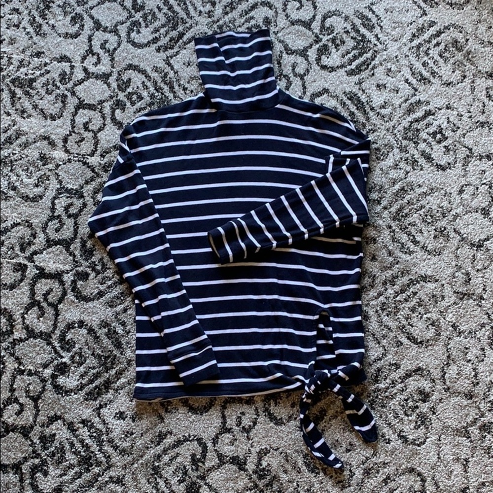 Jcrew turtleneck with side-tie